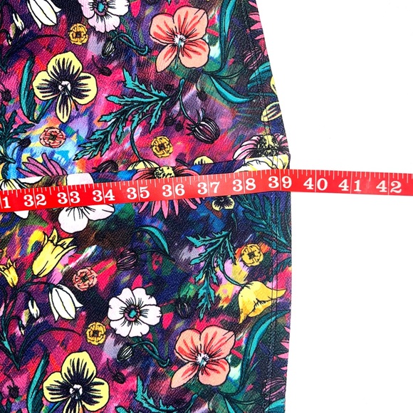 LuLaRoe Amelia Bright Floral dress, extra large spring cottage core fairy - Picture 5 of 10